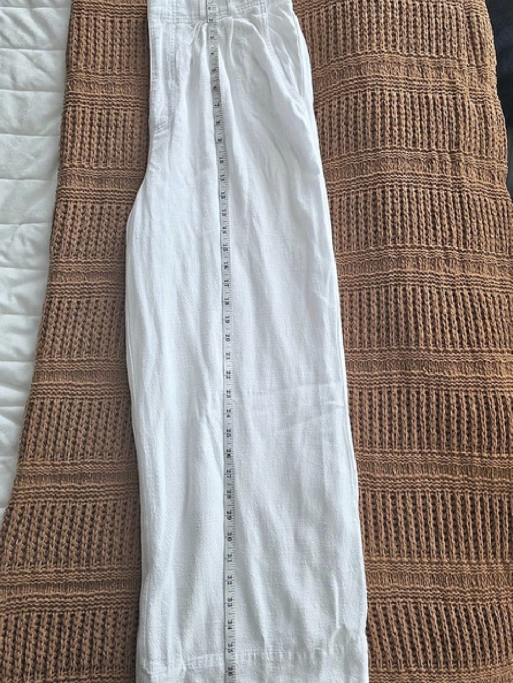 Z Supply Linen White Wide Leg Pants